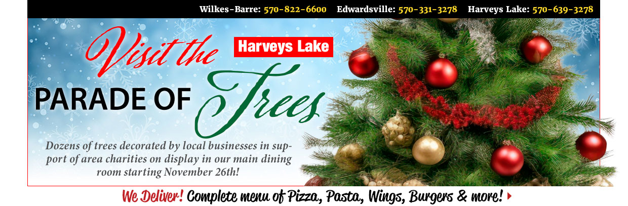 Visit the parade of trees at Grotto in Harveys Lake starting Nov. 26th.